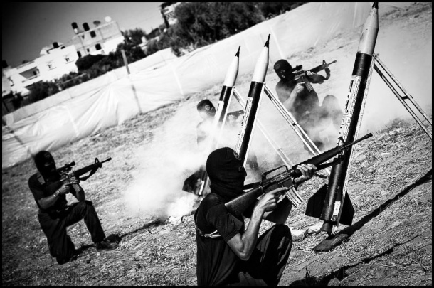 Rockets fired from gaza by the military wing of Hamas. Photo: Zoriah (creative commons)